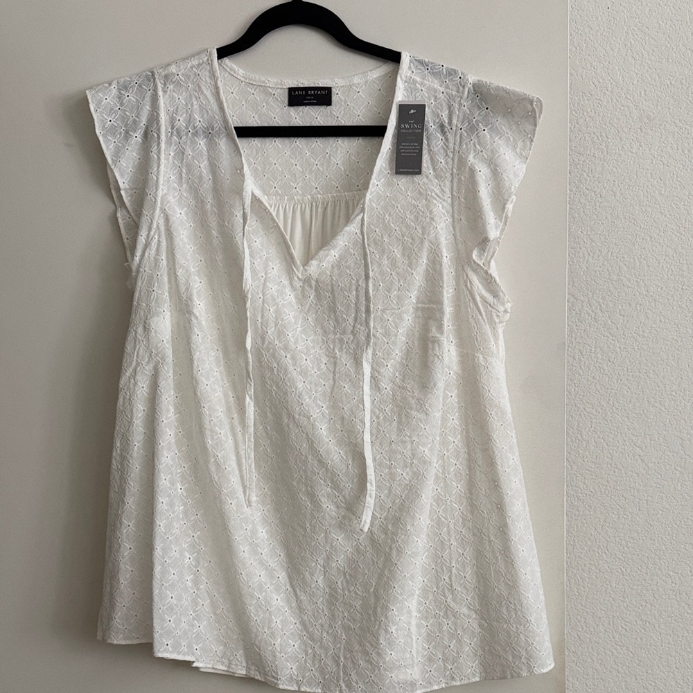 NWT ~Lane Bryant Blouse with Textured Design